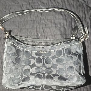 Coach Black Signature Shoulder Bag
